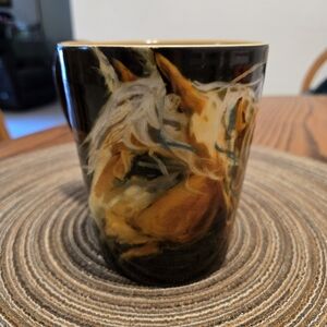 Artistic Ceramic Mug with Horse Design
